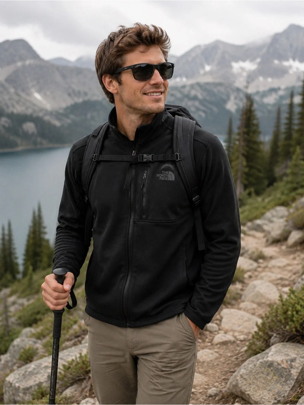 The North Face Men’s Canyonlands Full-Zip Sweatshirt Black Size Small